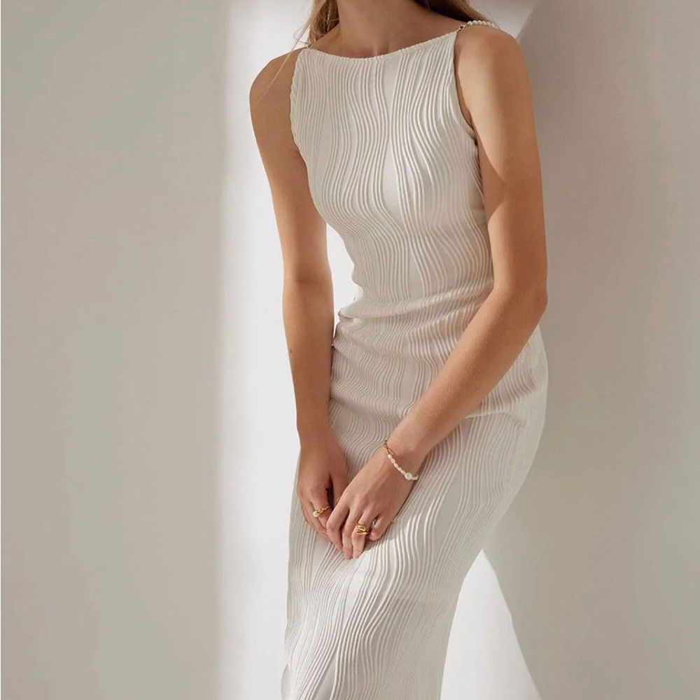 ❗️NEW❗️RIHOAS Water Ripple Textured Cami Dress